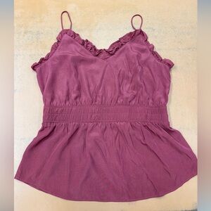 Express Mauve Ruffled Camisole